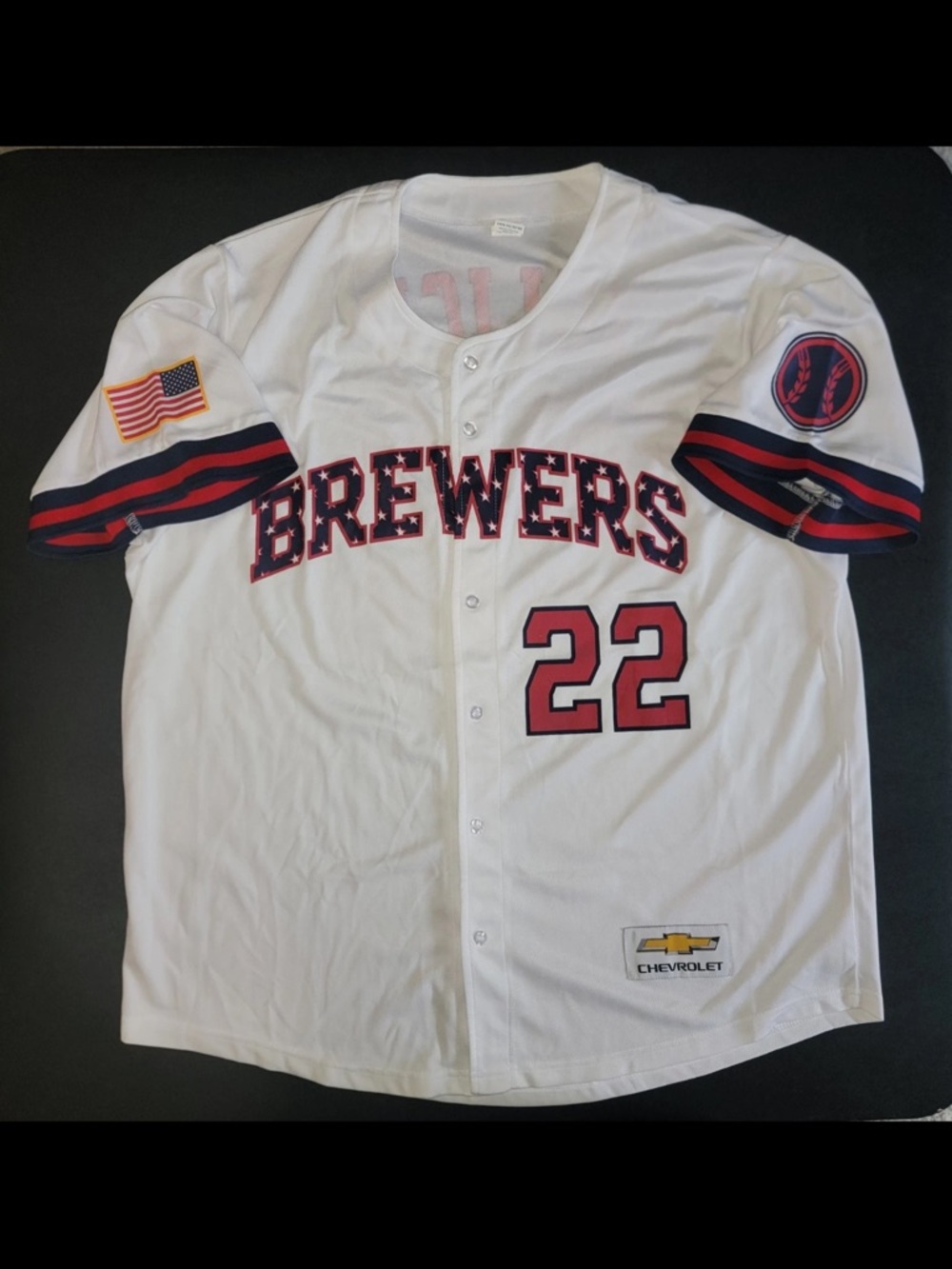 Brewers #22 Baseball Jersey USA